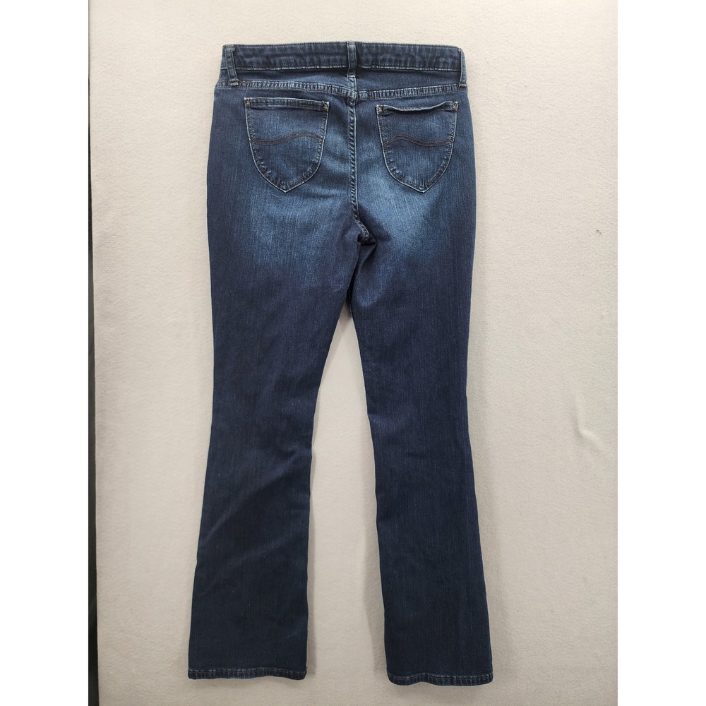 Lee Riders Womens Bootcut Jeans Dark Wash Indigo Stretch Denim Mid Rise Size 10 - Picture 6 of 12